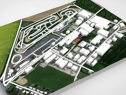 Il Circuito Jules Tascheny Belgio Modello 3D