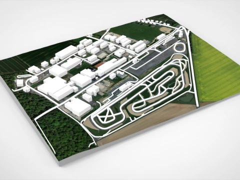 Il Circuito Jules Tascheny Belgio Modello 3D