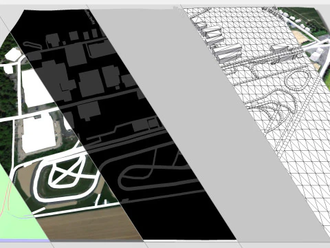 Il Circuito Jules Tascheny Belgio Modello 3D