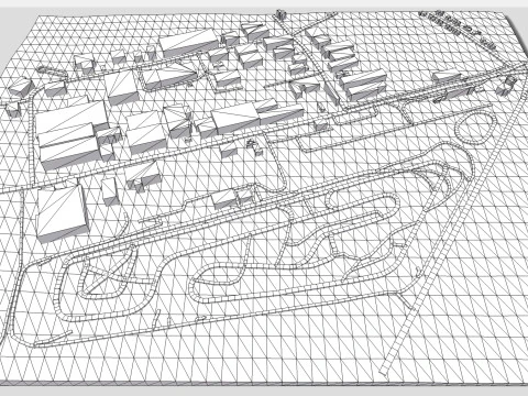 Il Circuito Jules Tascheny Belgio Modello 3D