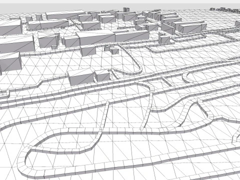 Il Circuito Jules Tascheny Belgio Modello 3D
