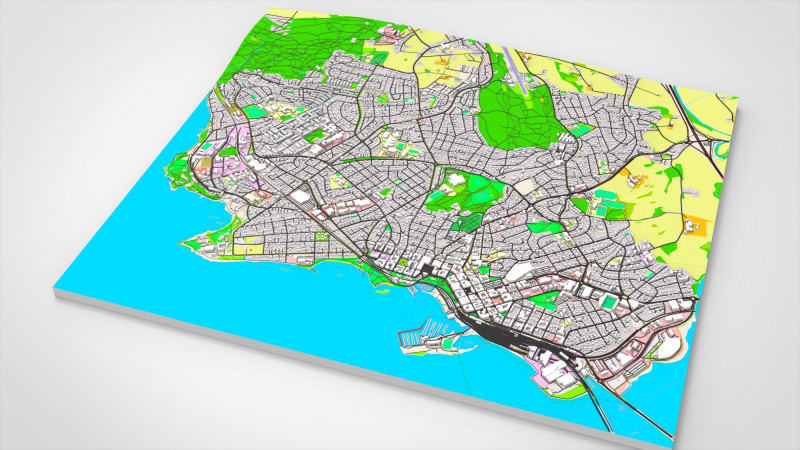 सिटीस्केप हमार नॉर्वे 3D मॉडल .c4d .max .obj .3ds .fbx .stl .blend 