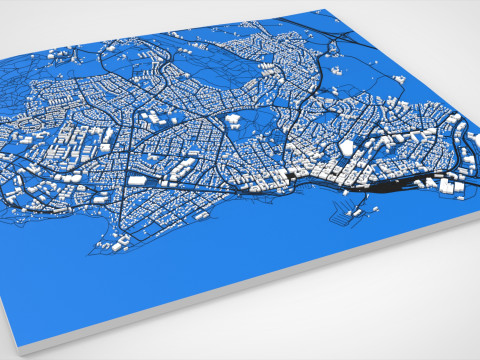 सिटीस्केप हमार नॉर्वे 3D मॉडल