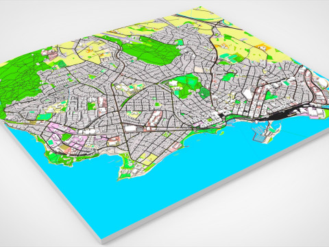 सिटीस्केप हमार नॉर्वे 3D मॉडल