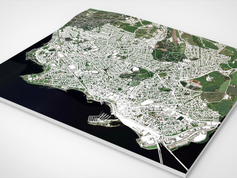 सिटीस्केप हमार नॉर्वे 3D मॉडल