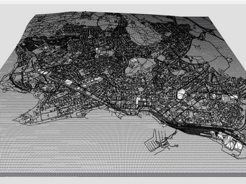 Cityscape Hamar Norway 3D Model