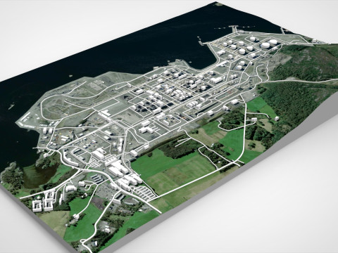 Terminal Karsto w Norwegii Model 3D