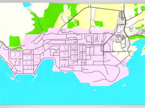 Terminal Karsto w Norwegii Model 3D