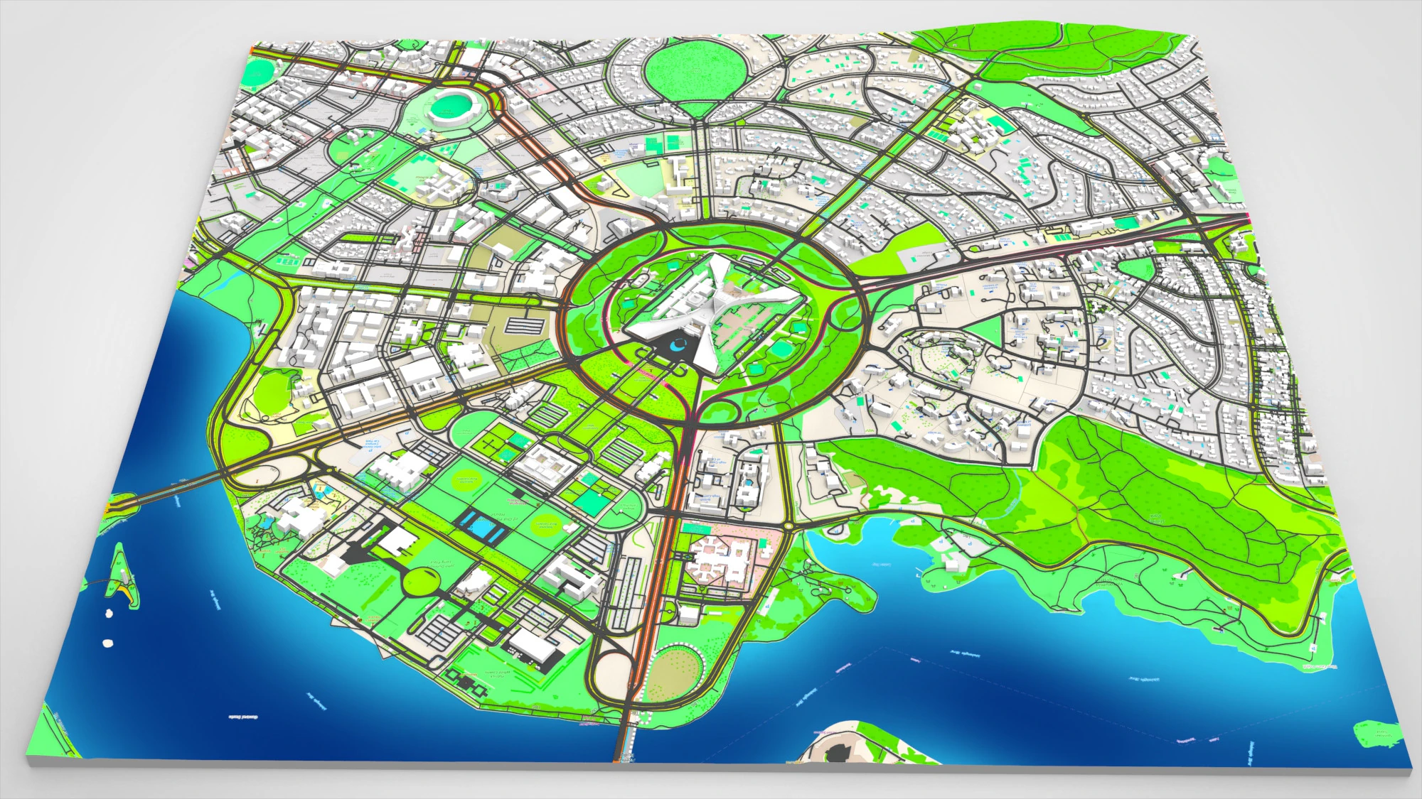 Capital Hill Australian Capital Territory Canberra 3D Model .c4d .max .obj .3ds .fbx .stl .blend 