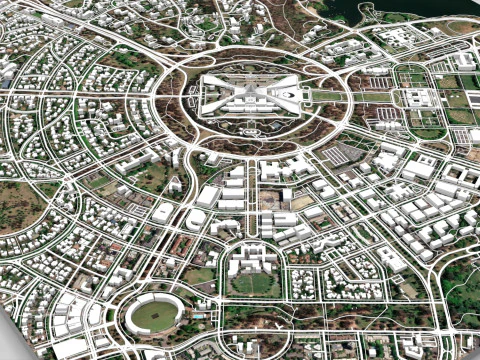 Capital Hill Australian Capital Territory Canberra 3D Model