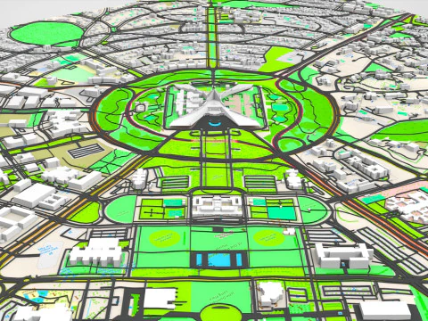 Capital Hill Australian Capital Territory Canberra 3D Model