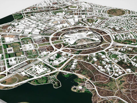 Capital Hill Australian Capital Territory Canberra 3D Model