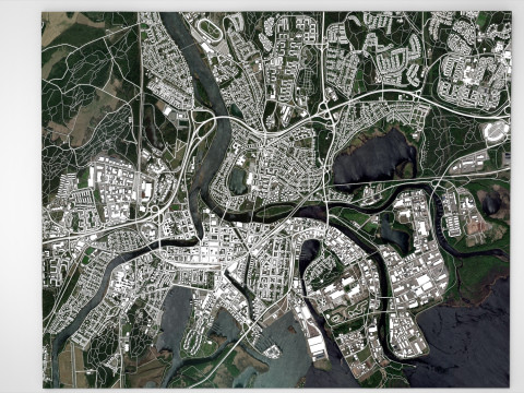 Cityscape Karlstad Sweden 3D Model