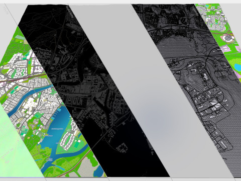 Cityscape Karlstad Sweden 3D Model