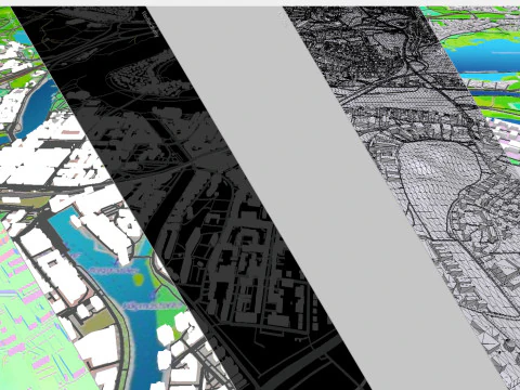 Paesaggio urbano Karlstad Svezia Modello 3D