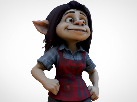 Elfo ragazza Modello 3D