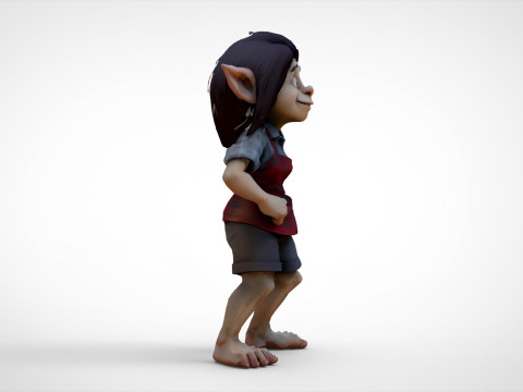 Elfo ragazza Modello 3D