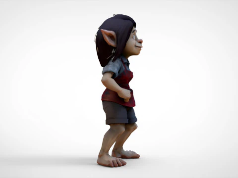 Girl elf 3D Model