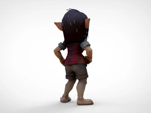 Girl elf 3D Model