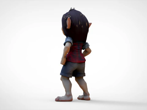 Girl elf 3D Model