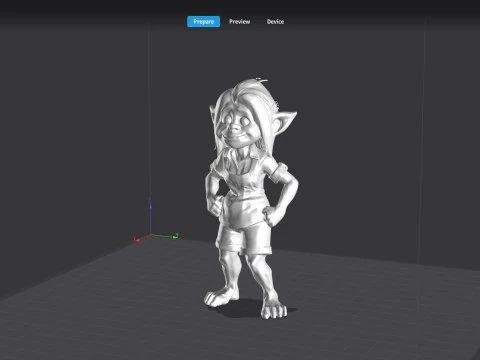 Girl elf 3D Model