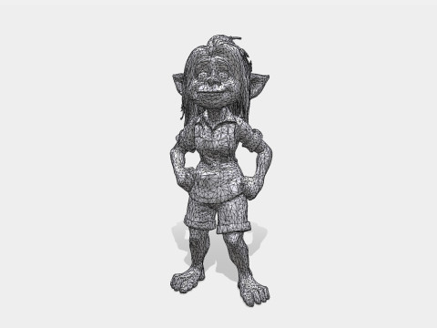 Elfo ragazza Modello 3D