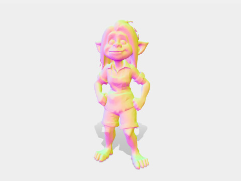 Elfo ragazza Modello 3D