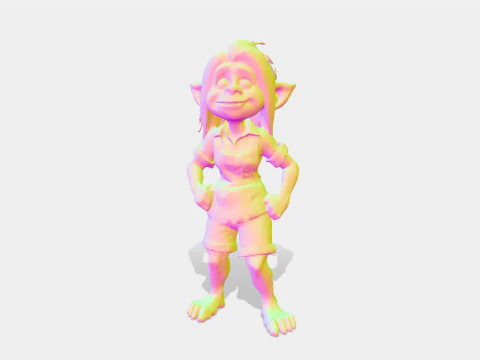 Girl elf 3D Model