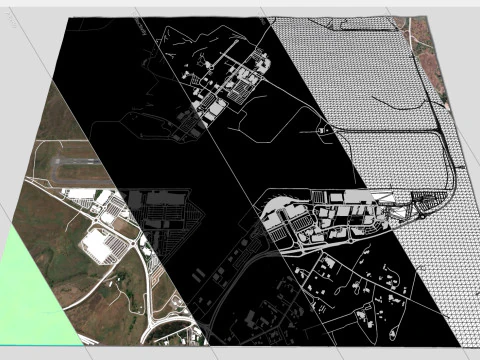 Międzynarodowe lotnisko w Canberze w Australii Model 3D