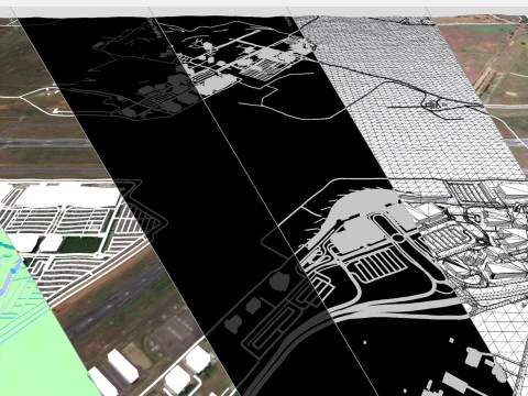 Międzynarodowe lotnisko w Canberze w Australii Model 3D