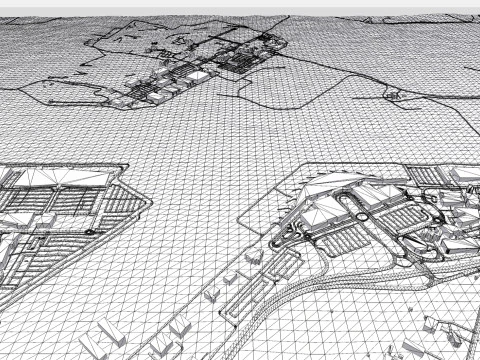 Międzynarodowe lotnisko w Canberze w Australii Model 3D