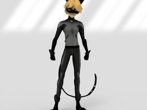 Katzenheld 3D Modell