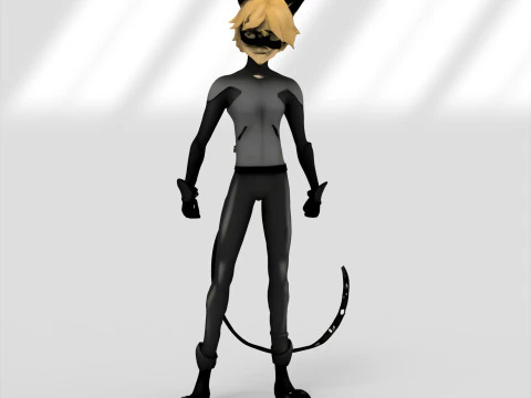 キャットヒーロー 3Dモデル