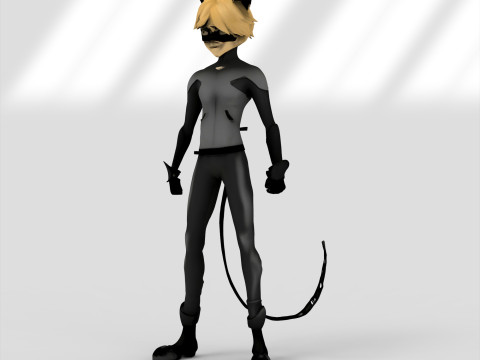 Katzenheld 3D Modell