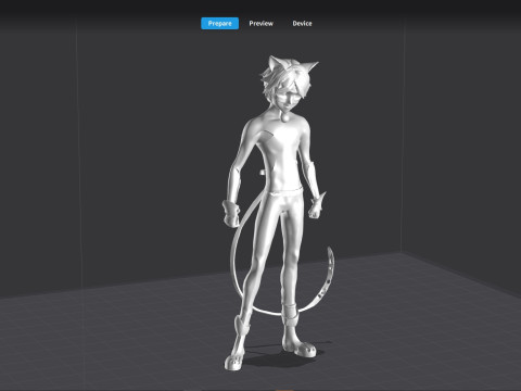 Katzenheld 3D Modell