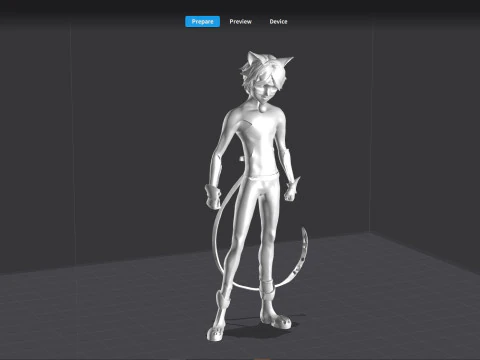 h&eacute;roe gato Modelo 3D