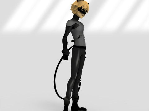 Katzenheld 3D Modell