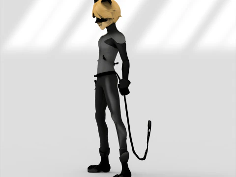 h&eacute;roe gato Modelo 3D