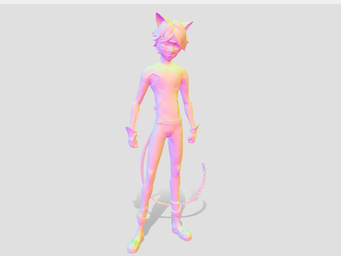 Katzenheld 3D Modell
