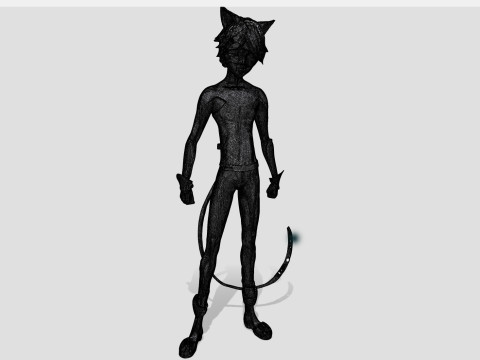 Katzenheld 3D Modell