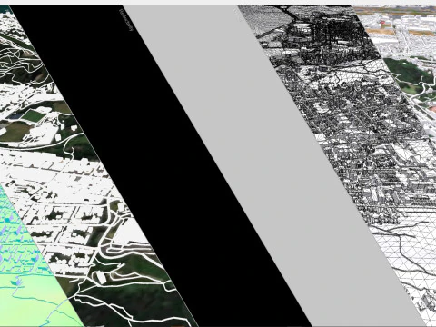 Paesaggio urbano Wellington Nuova Zelanda Modello 3D