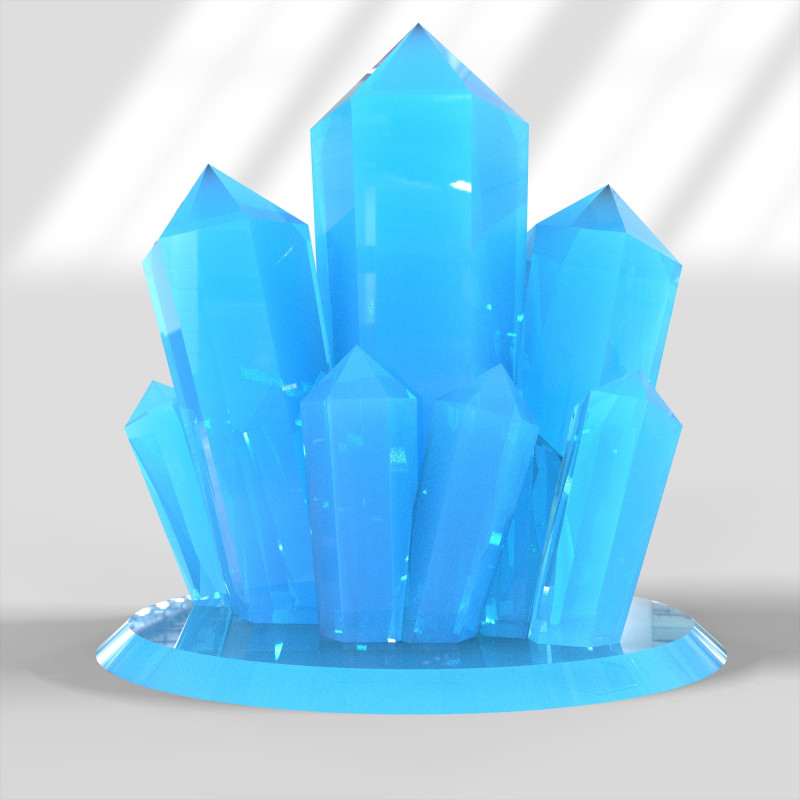 Kristal Düşük Poli 3D Model .c4d .max .obj .3ds .fbx .stl .blend