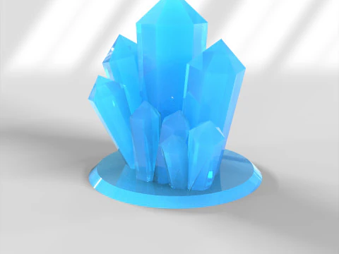 クリスタルローポリ 3Dモデル