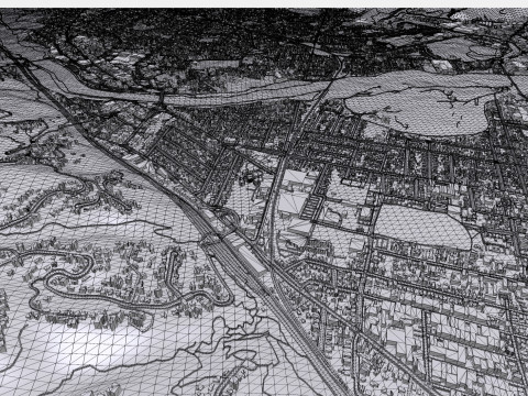 Paesaggio urbano Lower Hutt Nuova Zelanda Modello 3D
