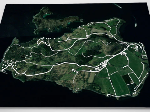 Isola Nord Hidle Norvegia Modello 3D