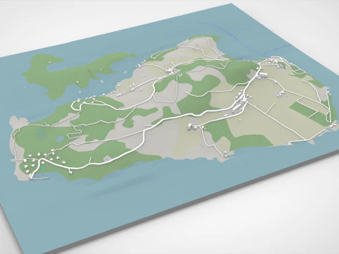 Isola Nord Hidle Norvegia Modello 3D