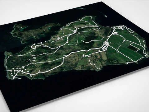 Isola Nord Hidle Norvegia Modello 3D
