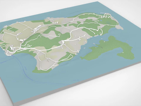 Isola Nord Hidle Norvegia Modello 3D