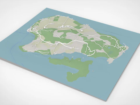 Isola Nord Hidle Norvegia Modello 3D