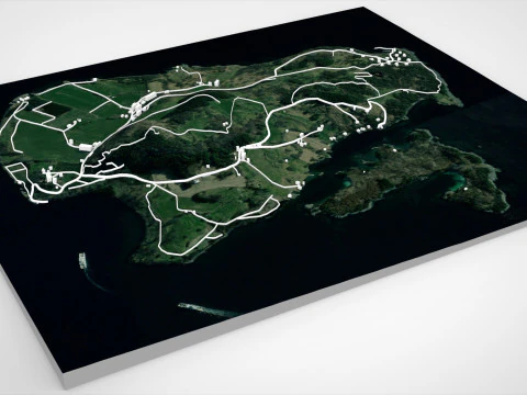 Isola Nord Hidle Norvegia Modello 3D